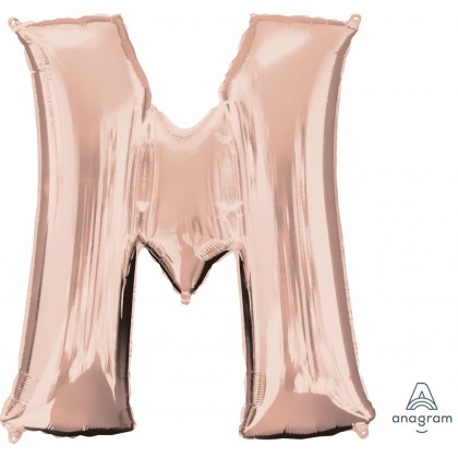 P50 33" (Rose Gold) Letter M SuperShape™